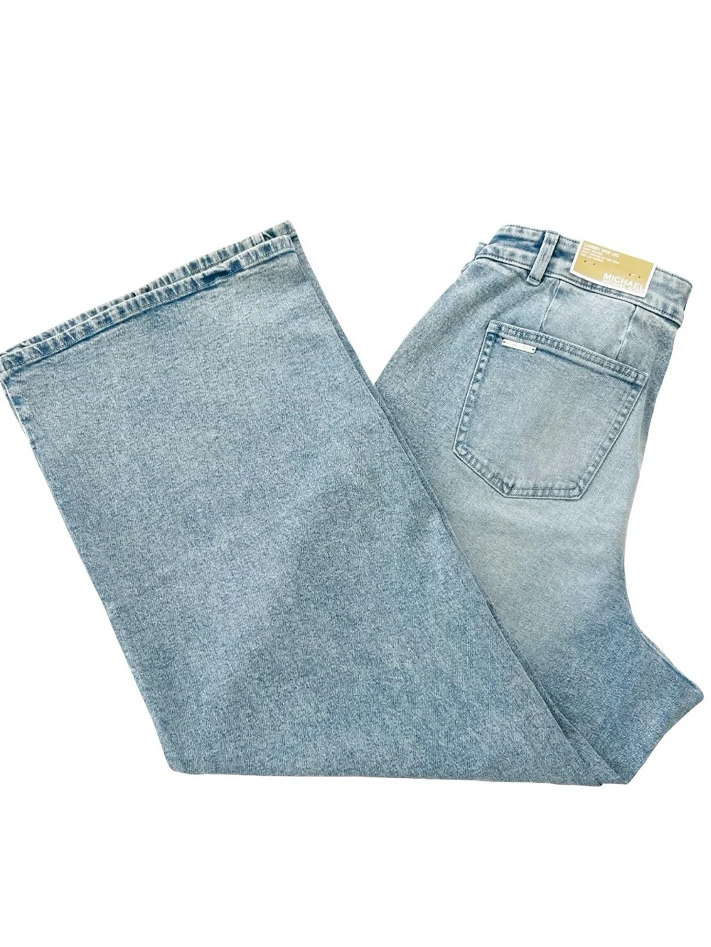 Michael Kors Carmen Wide Leg Super High Rise Jeans 16W NWT